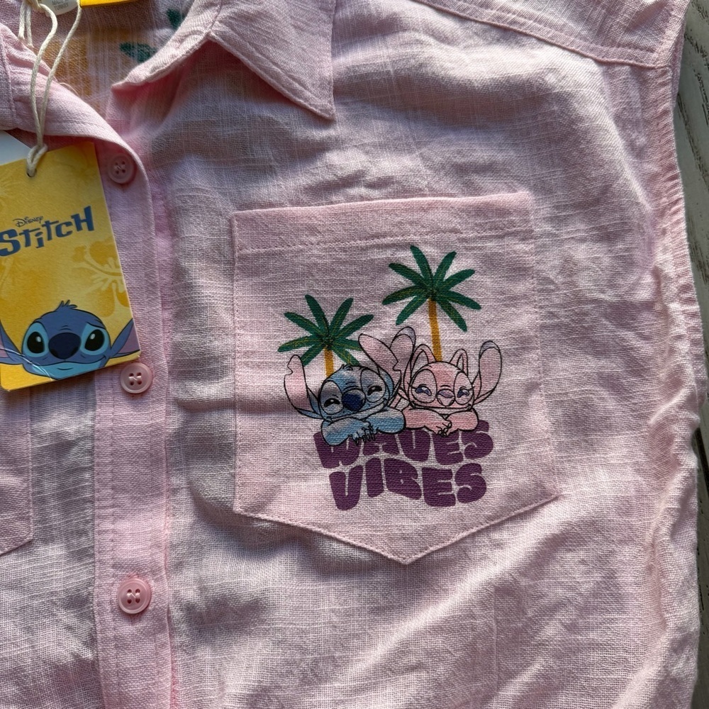 ZARA LILO & STITCH © DISNEY KNOTTED SHIRT - Picture 9 of 12